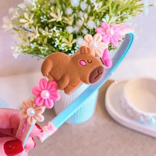 Tiara de cabelo infantil Capivara Arco de cabelo Capivara Infantil