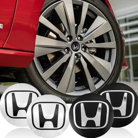 4 Pçs 56mm Centro Da Roda Hub Tampa Emblema Adesivos Estilo Do Carro Para Honda TYPER Civic XR-V HR Accord Odyssey Acess