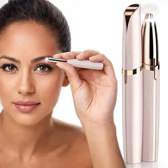 Kit De 1 Até 2 Depilador Facial Feminino Elétrico Remove Pelos Sobrancelha Buço Nariz USB