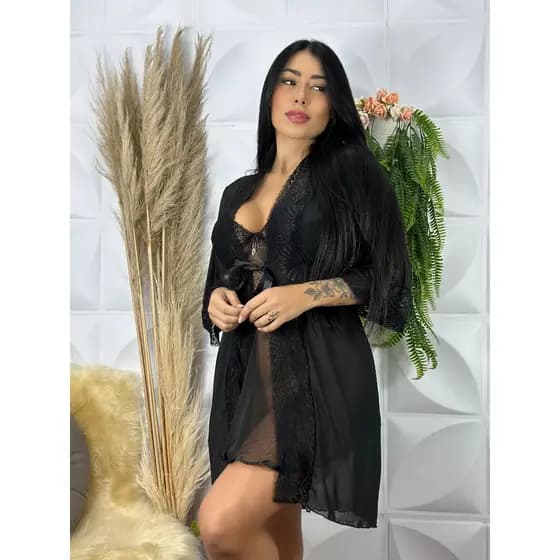 Robe Feminino em Tule Liso - Linha Noite