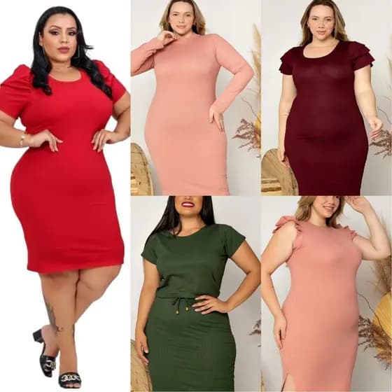 Vestidos Midi Pequenos Defeitos Modelos Variados