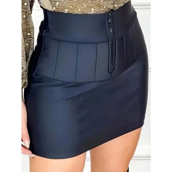 Saia Lipo Modeladora Suplex Power Feminino Cintura Alta