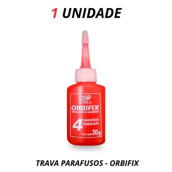 1 UN Orbifix4 Trava Prisioneiro e Parafusos Toque Alto 10g - Vermelho