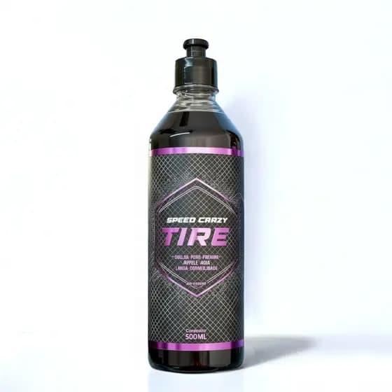 Pretinho Tire Super Resistente Brilho Sofisticado Dura 30 Dias Revitalizador Pneus 500ml Speed Crazy