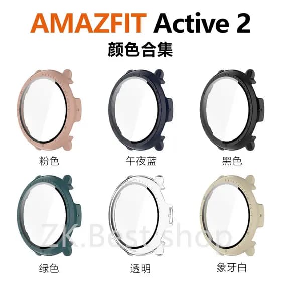 Case Capa Capinha Com Película Para Smartwatch Huami Amazfit Active 2 (A2437)