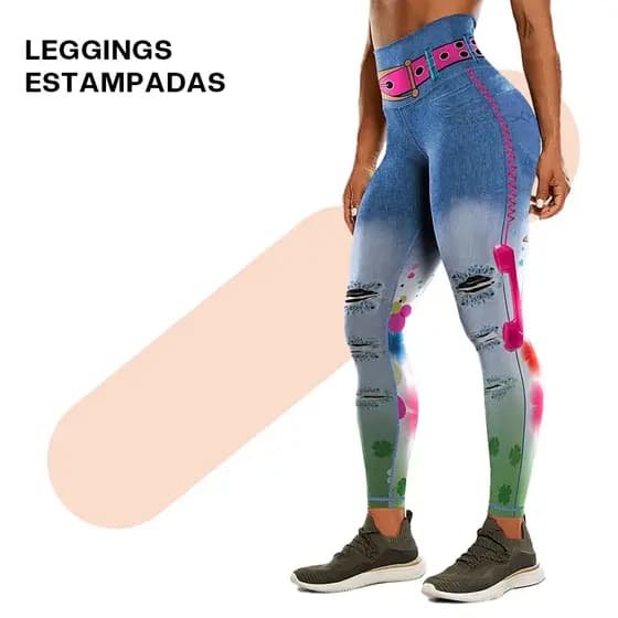 Liouty Calça Legging Feminina Para Academia Moda Fitness (CK03)