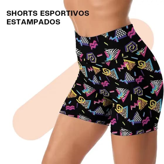 Liouty Short Curto Roupa De Academia Malhar Feminino Modelador (DK03)