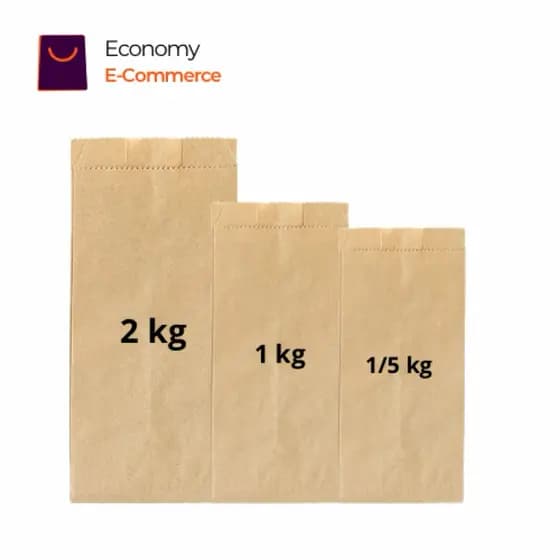 250 Sacos de Papel Pardo Kraft. Saco pardo de panificadora, salgados, saco de pão.