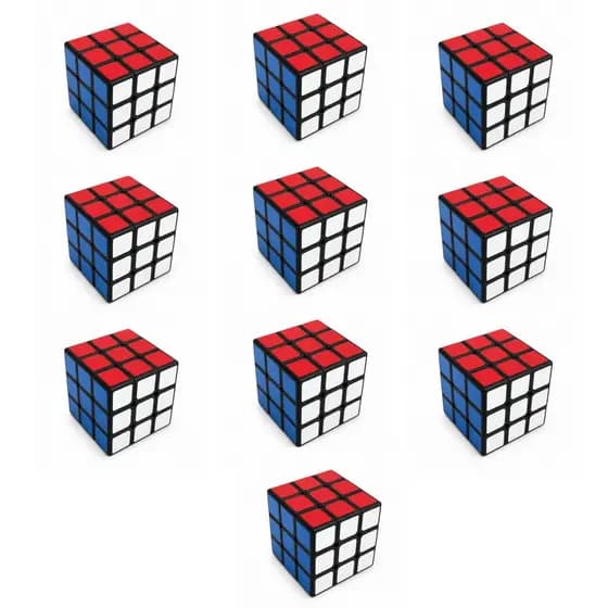 Kit 10 Cubo Mágico Infantil 5cm Estimula Coordenação e Concentração