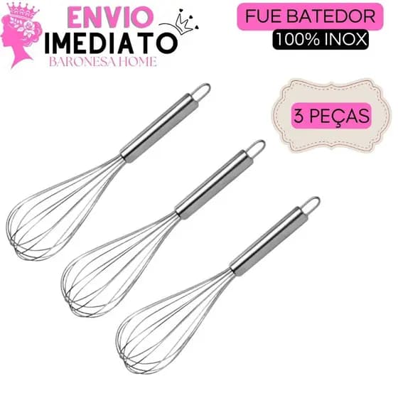 Fuê Batedor Manual Para Bolos e Receitas Confeitaria Batedor de Massas Batedor de Ovos Claras em Neve Fouet Fue