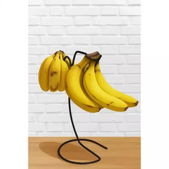 Expositor Suporte de Mesa para Bananas Fruteira com Gancho em Aço para Cacho de Bananas Cores Variadas