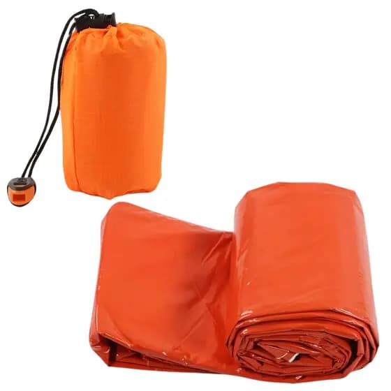 Saco Dormir Emergência Proteção Térmica Prova Água c/ Bolsa