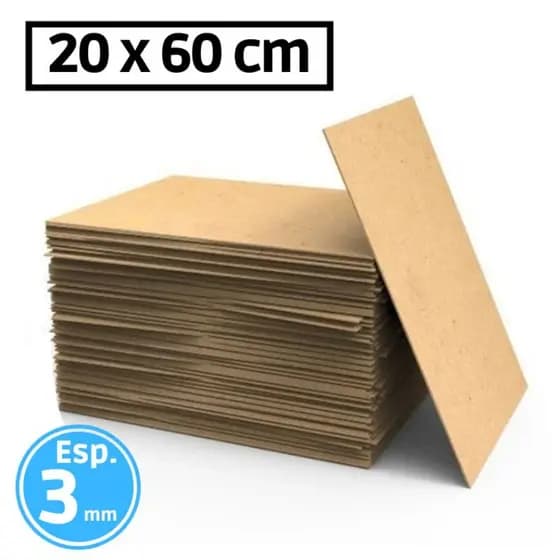 kit Placas Chapa Mdf Cru 3mm 60x20/45x20/40x30 cm Quadro Artesanato