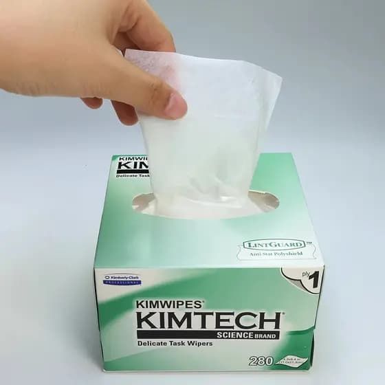 280 Pçs/Caixa Limpeza De Fibra Óptica KIMTECH Dustfre Papel Toalhetes Para Limpador