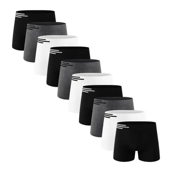 Kit 10 Cuecas Boxer Up Underwear 436 Microfibra Masculina Sortido