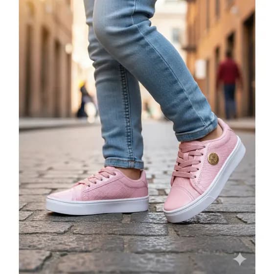 Tenis infantil Menina Trisse Confortavel leve antiderrapante