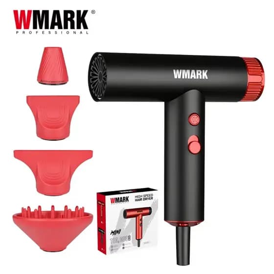 Secador de Cabelo Wmark NG 9122 1600W Preto 220V - Alta Velocidade e Desempenho Profissional
