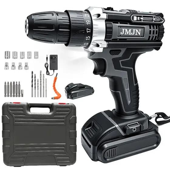 Parafusadeira Furadeira 48V 2 Baterias Com Maleta e Acessorios Completo