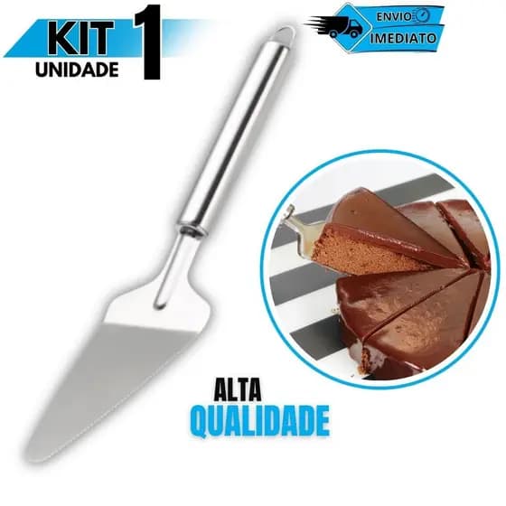 Espátula de Bolo Inox Utensílio de Cozinha para Servir Bolos Tortas e Doces
