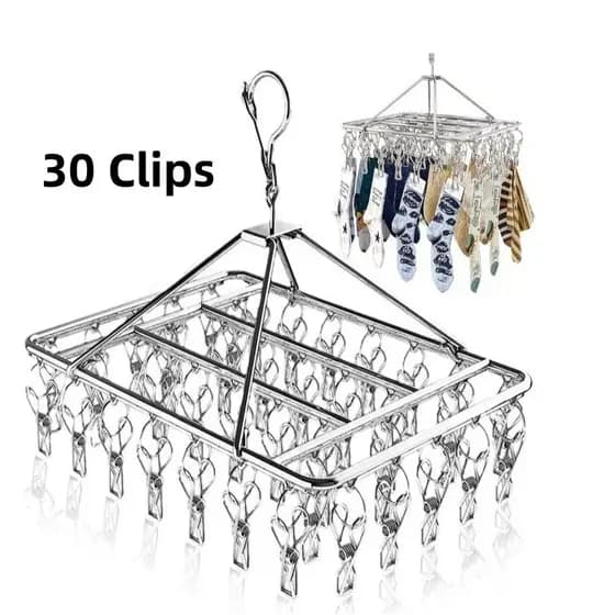 30 Clipes Quadrados De Aço Inoxidável Para Roupas , Seguros E Resistentes , Adequados Íntimas , Meias De Bebê