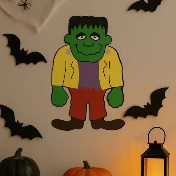 Painel Halloween em EVA Decoração Festa Temática Parede