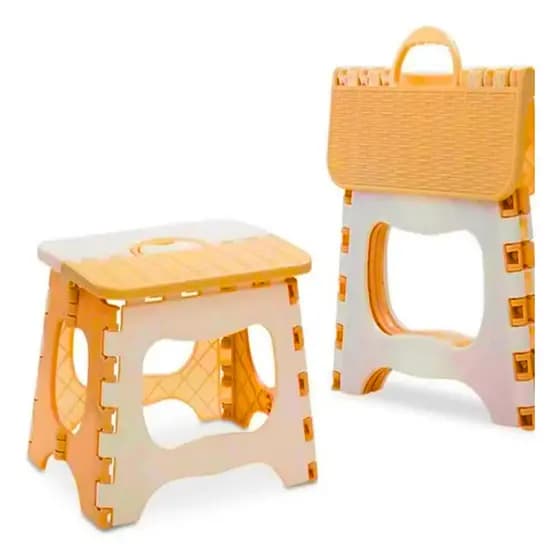 Banquinho Dobrável Retrátil Portátil Banco Banqueta Multiuso Praia Camping Pesca Infantil 26cm