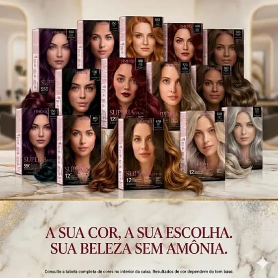 Coloração Sem Amônia Amend Superia Color - Escolha a Sua Cor
