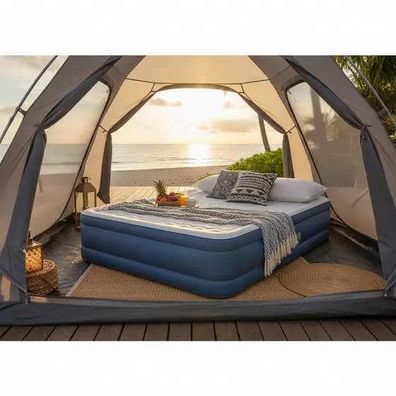 Colchao Inflavel Queen Casal Confortavel Portatil