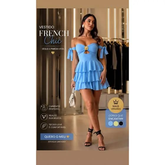 Vestido Feminino Laço Elegance fivela central
