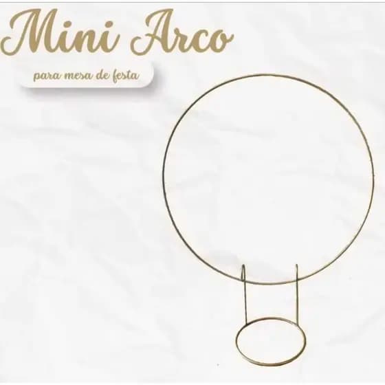 Mini Arco de Mesa para Festa 50cm | Suporte Decorativo para Balões, Flores e Painéis