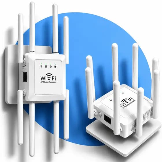 Repetidor E Roteador Wifi 300 Mbps Com 8 Antenas Amplificador De Sinal Wireless De Longo Alcance Potente