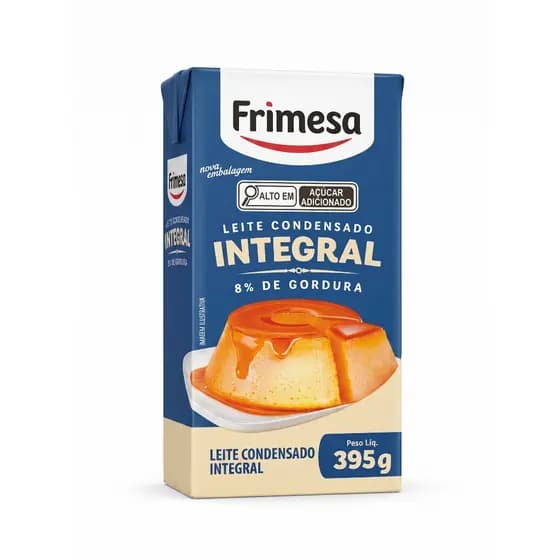 Kit Com 27 Unidades De Leite Condensado Frimesa Integral, 8% de Gordura, Caixa Fechada Padrão.