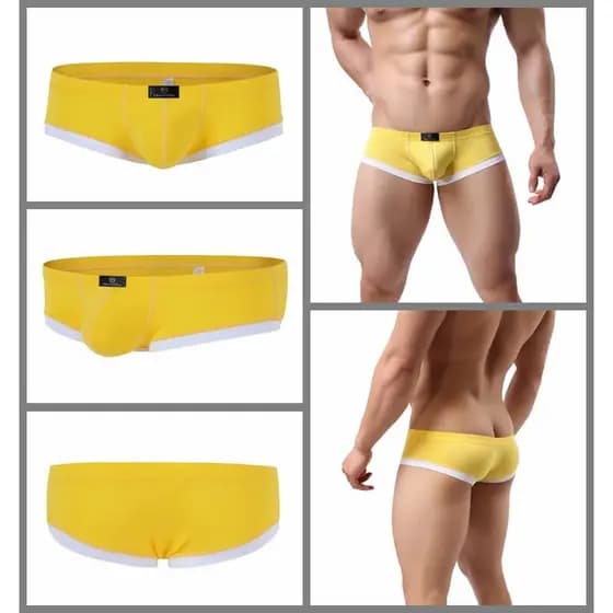 2026 novo estilo Dumi internacional Ultra-baixa cintura Modal boxer briefs U-convexo grande bolsa magro meio pacote Hip