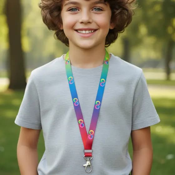 Cordão Neurodiversidade Colorido Deficiências Ocultas Autismo