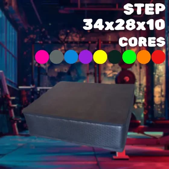 STEP ACADEMIA 34x28x10CM FITNESS EVA ESPORTE CROSSFIT AEROBICO