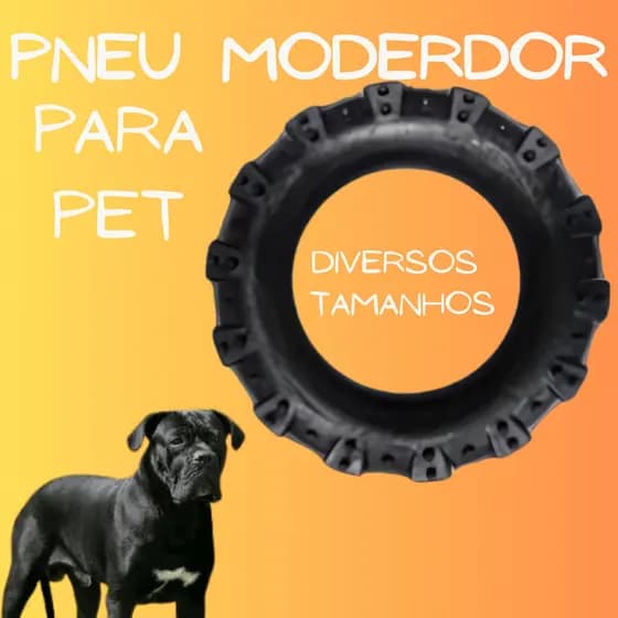 Pneu Mordedor de Borracha Para Cães Brinquedo Pet
