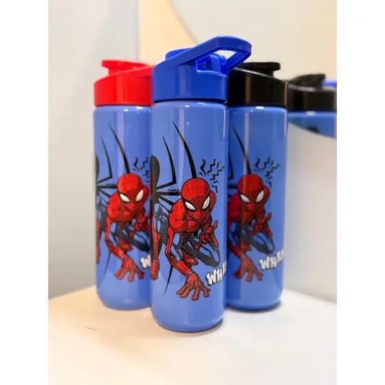 Garrafa Homem-Aranha 750ml | Squeeze Escolar Infantil | Garrafinha Super Herói