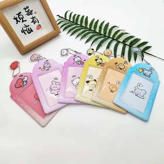 Kpop Idol BTS21 Bonito Desenho Animado Meninos Porta-Cartões Com Foto De Animal Presentes Para Fãs