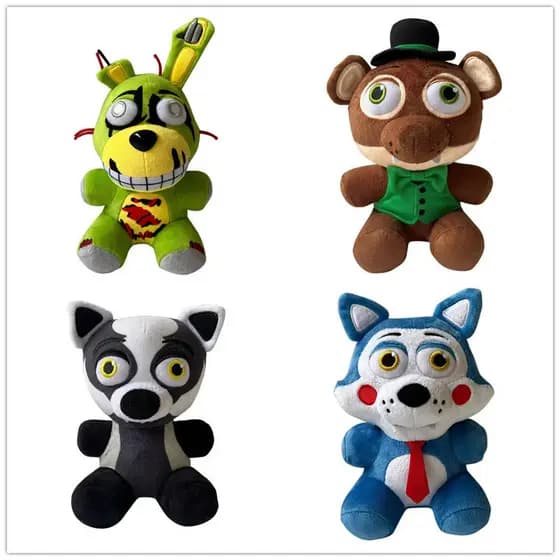 2026 novo estilo Fnaf série urso meia-noite brinquedo de pelúcia fio coelho jogo periférico mutante boneca20260720