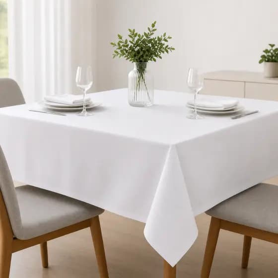 Kit 4 Toalhas de Mesa Oxford 1,50x1,50 Quadrada Tecido Premium Acabamento Impecável para Casa, Festas, Restaurante