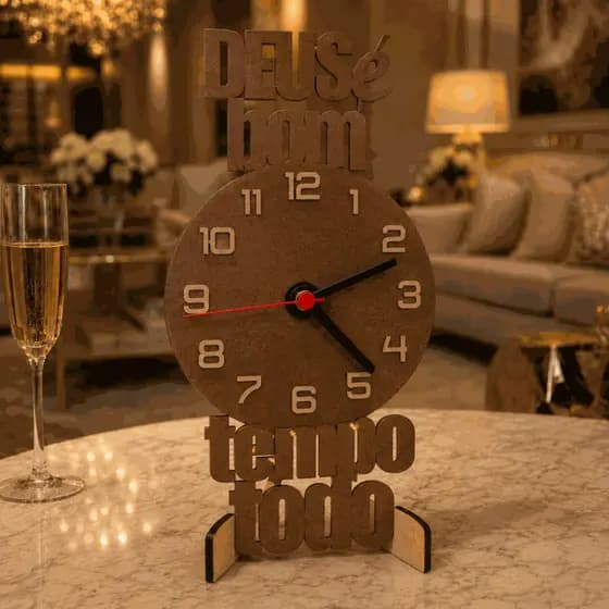 Relógio Decorativo Minimalista Mesa Presente Criativo