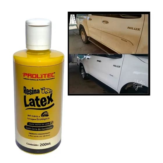 Resina Latex c/ Carnaúba Lava Á Seco Concentrado Prolitec Jet Cera 200ml