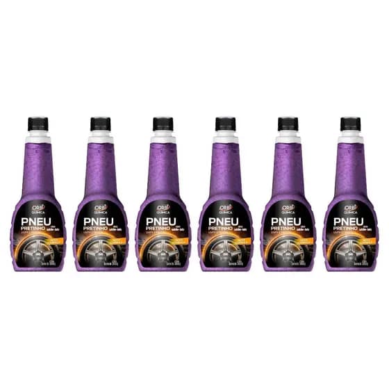 Limpa pneu Pretinho Orbi – 500ml - vonixx compatível LIMPA PNEU - 6 UNIDADES