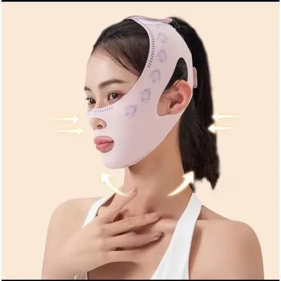 Faixa Modeladora e Lifting Facial em V, Massageador Facial para Queixo, Máscara Lifting e Firmeza