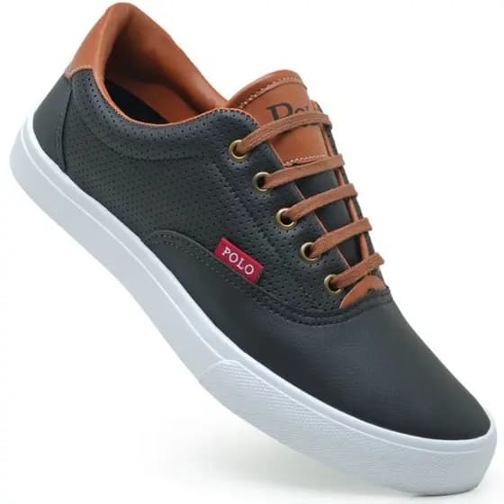 Tenis Polo Casual Confortavel Macio Leve Homem Sapatenis Estiloso Lançamento Promoção
