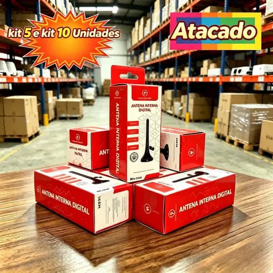 Atacado Kit 5/10 Pcs Antena Digital Para TV| Imagem HDTV E Instalação Fácil | Alta Sensibilidade E Alcance