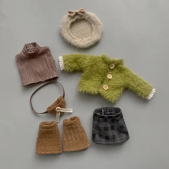 Novas Roupas De Boneca De Inverno Adequadas Para 30cm BJD Fantasma Mãe Mudança Conjunto DIY Acessórios De Brinquedo-& -