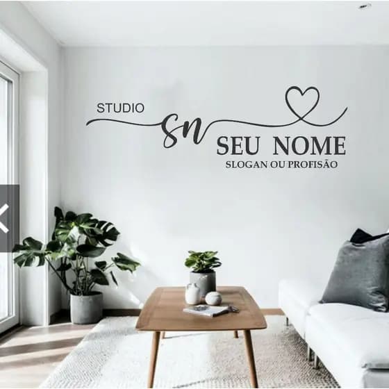 ADESIVO PERSONALIZADO SALO DE BELEZA MANICURE CONSULTORIO CILIOS SOBRANCELHAS