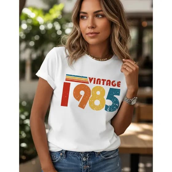 Camiseta Feminina Limited Edition 1985 41 Anos 100% Algodão Premium