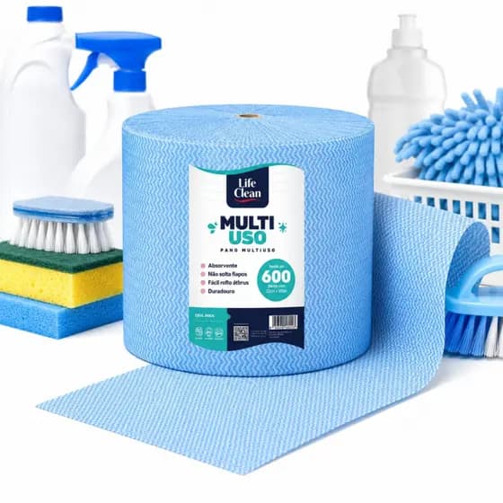 Rolo Pano Tipo Perfex 600 Multiuso Alta Absorção Limpeza Panos Grande Eficiente Profissional
